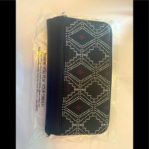 Navy dot geo Benjamins wallet Thirty One